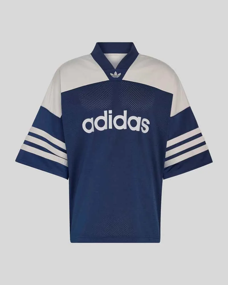 adidas T-Shirt mit großem Logo-Print Marine