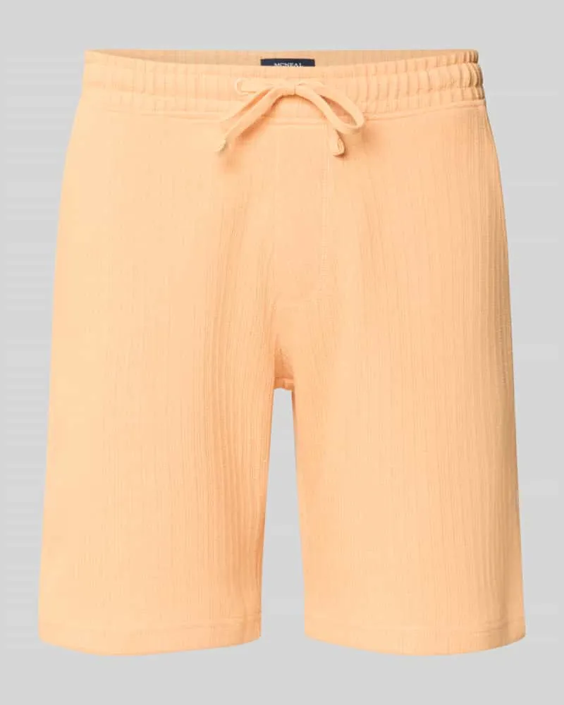 McNeal Regular Fit Shorts mit Tunnelzug Lachs