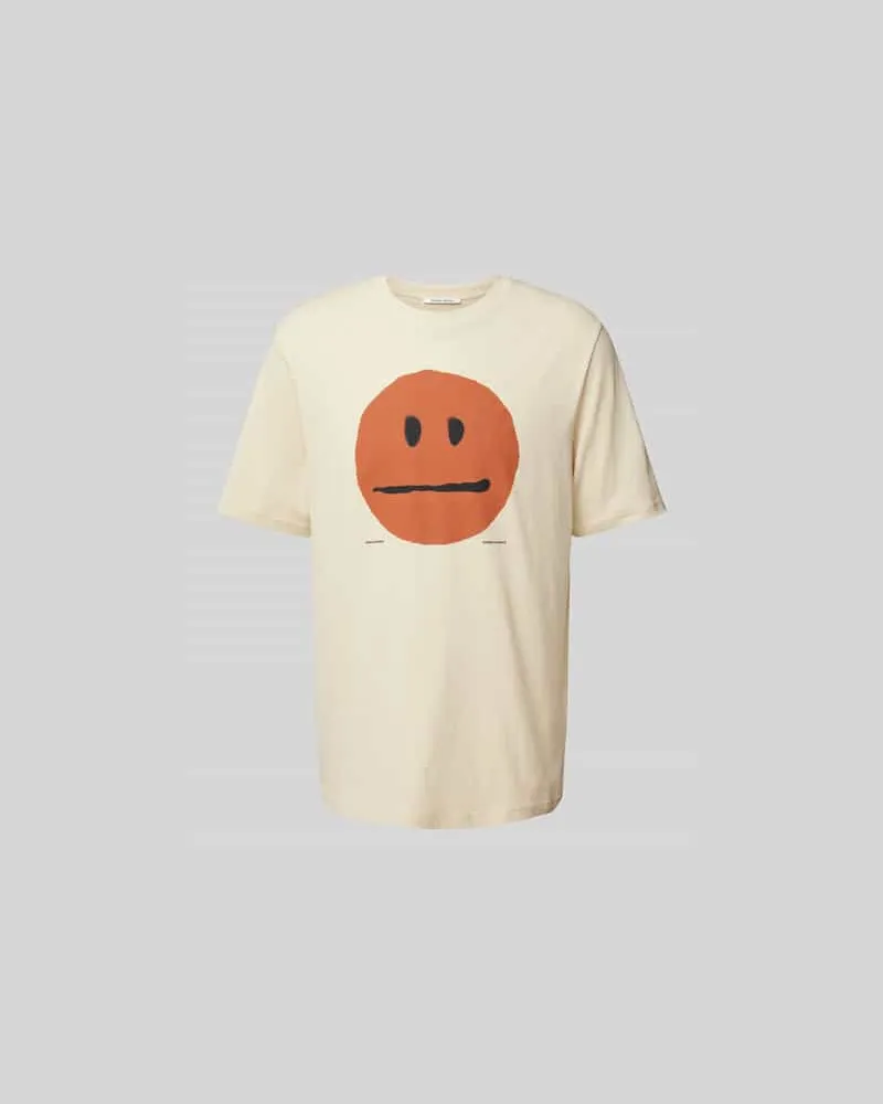 Wood Wood T-Shirt mit Motiv-Print Sand