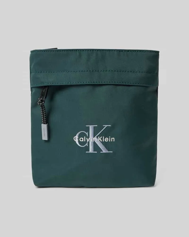 Calvin Klein Crossbody Bag mit Label-Stitching Petrol