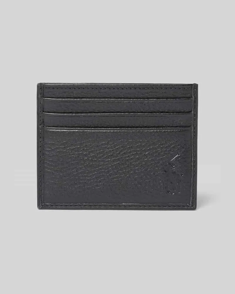 Ralph Lauren Kartenhalter aus echtem Rindsleder Black