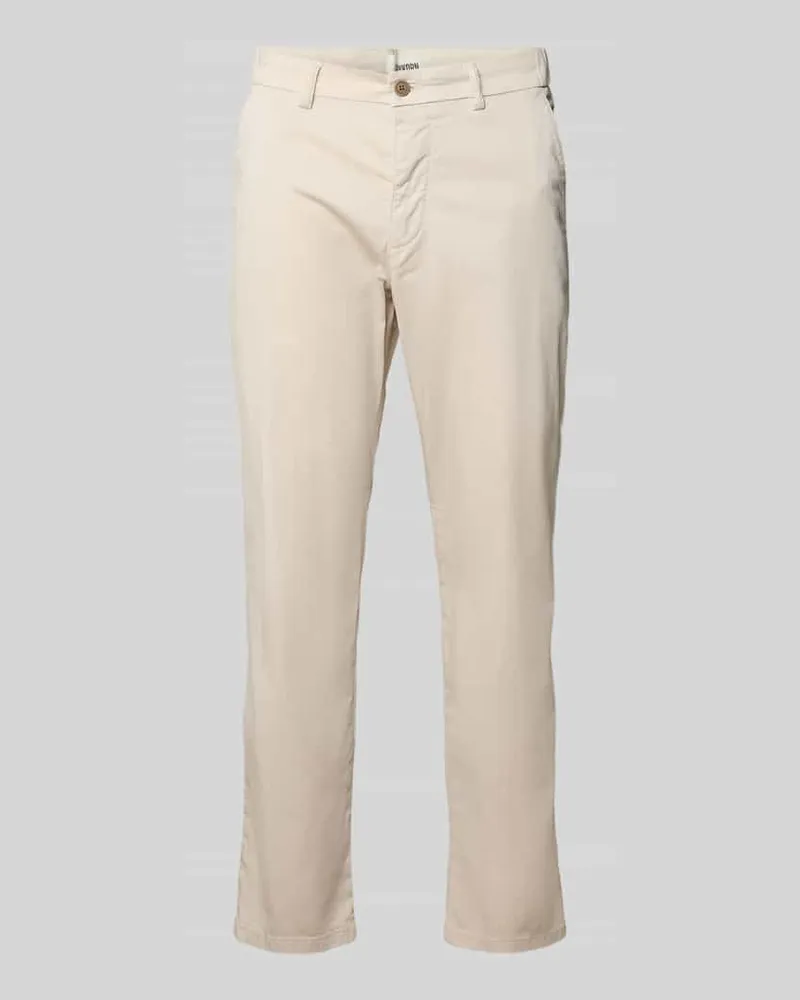 Drykorn Straight Fit Chino aus Baumwoll-Mix Ecru