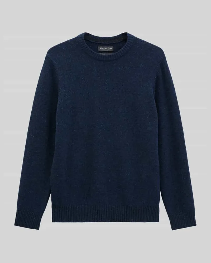 Marc O'Polo Pullover mit Logo-Detail Dunkelblau
