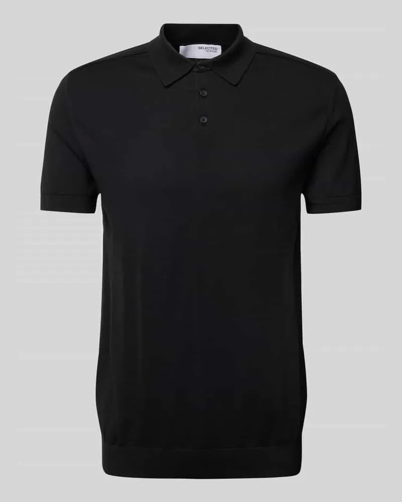 Selected Homme Poloshirt mit elastischen Abschlüssen 
