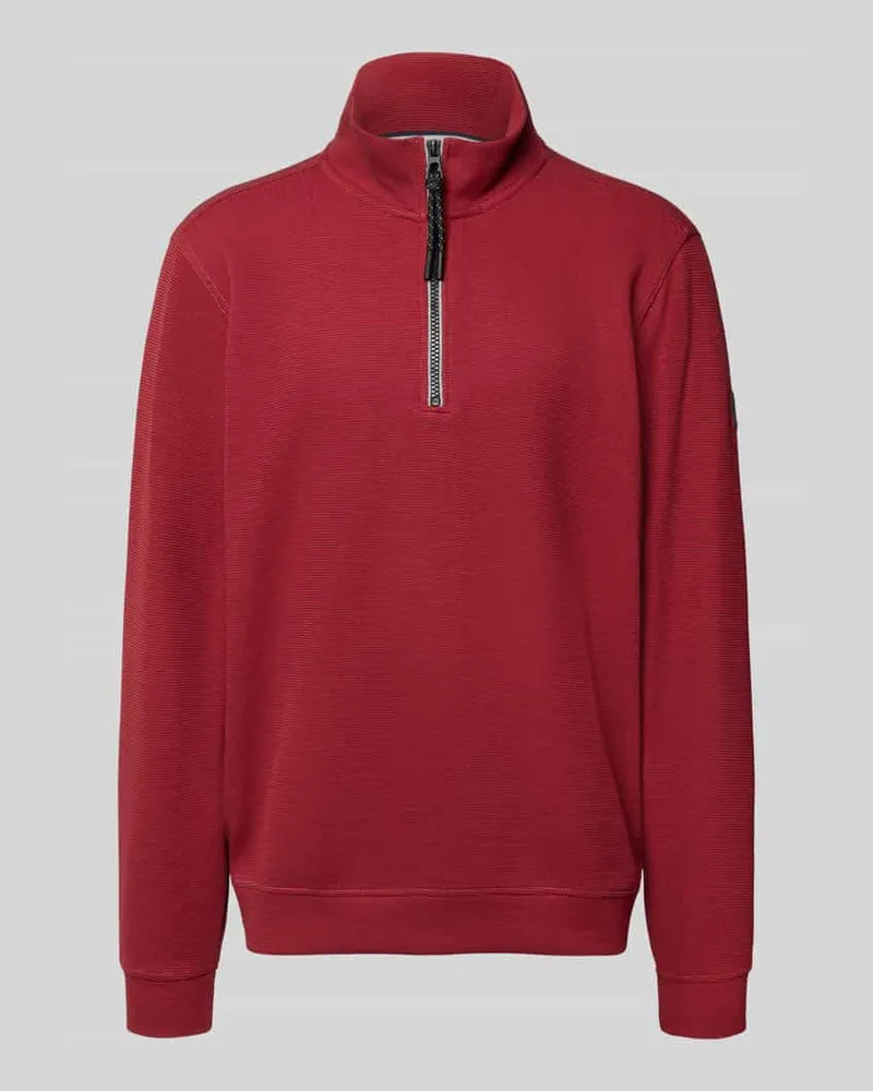Lerros Relaxed Fit Sweatshirt aus Baumwoll-Mix Modell 'SELANIK Rot