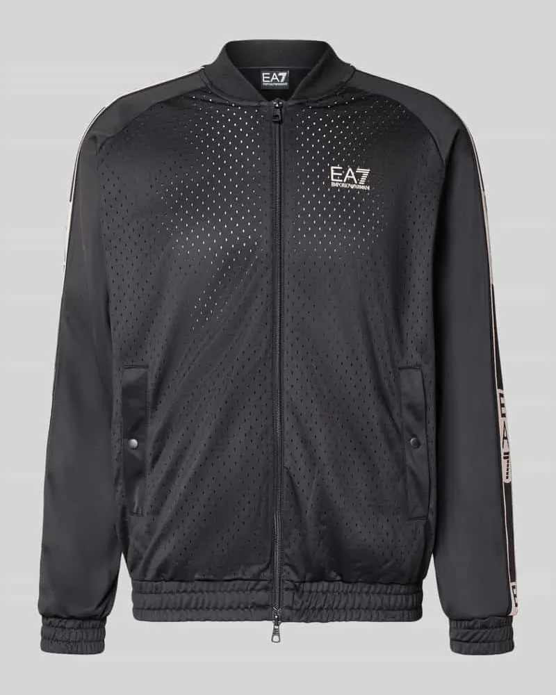 EA7 Trainingsjacke mit Zweiwege-Reißverschluss Black
