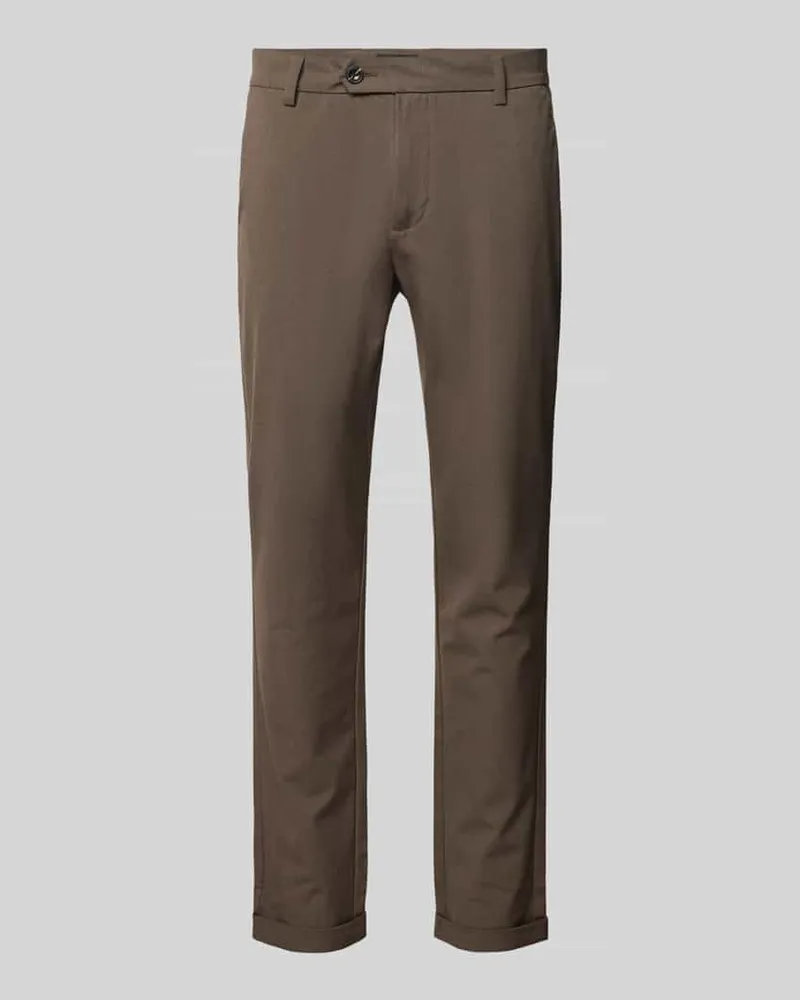 Jack & Jones Slim Fit Stoffhose mit Gesäßtaschen Modell 'MARCO CONNOR Taupe