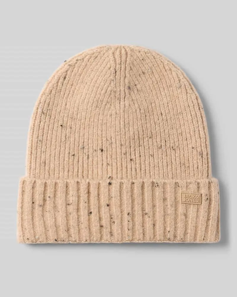 Jack & Jones Mütze aus elastischem Material-Mix Modell 'CRUSH Offwhite