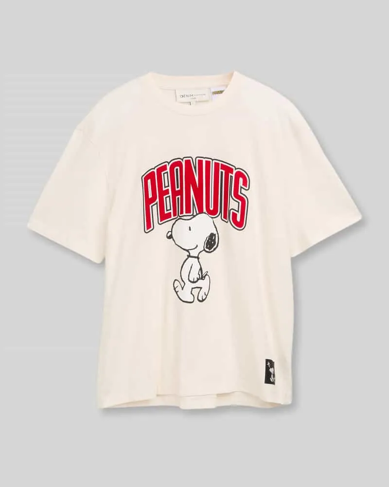 Tom Tailor Relaxed Fit T-Shirt mit Peanuts Motiv-Print Offwhite