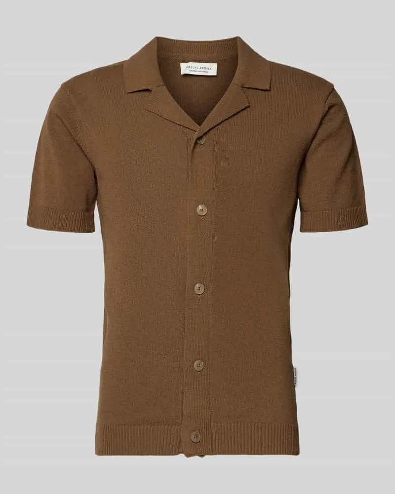 Casual Friday Regular Fit Freizeithemd mit Reverskragen Modell 'LINDHOLM Mittelbraun