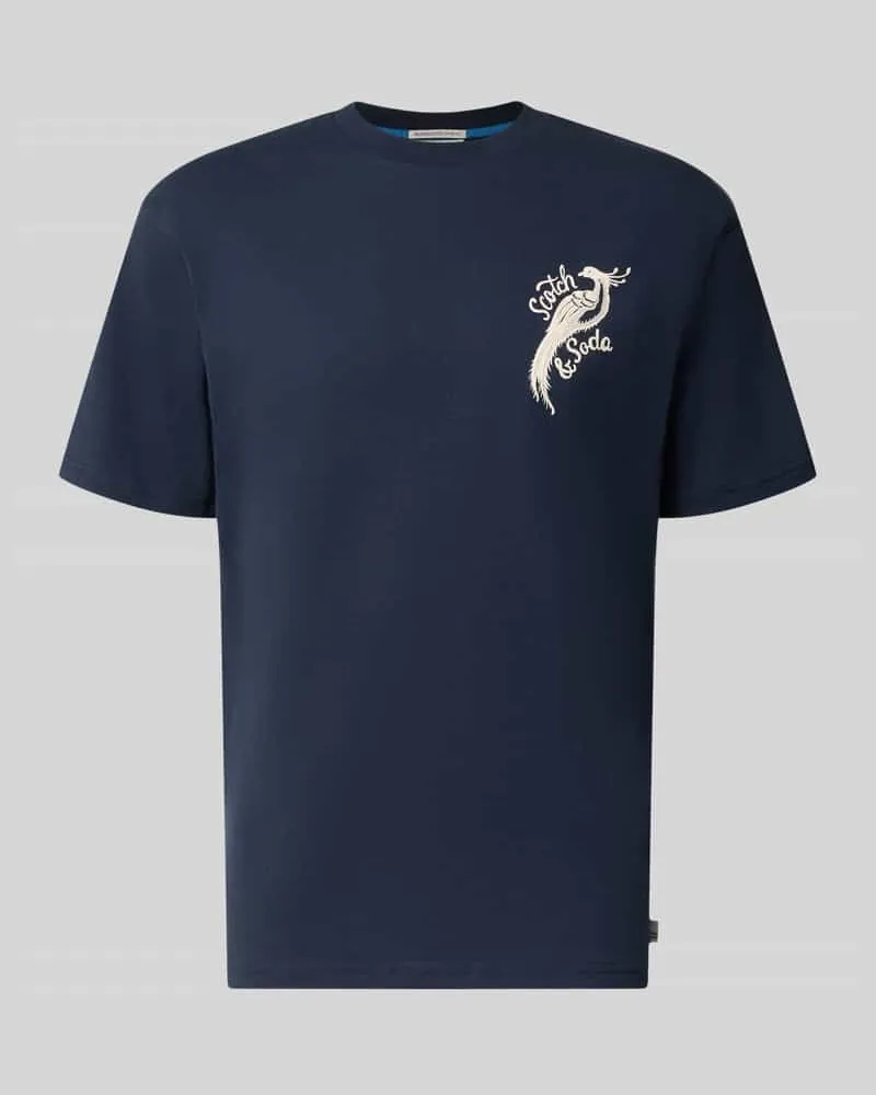 Scotch&Soda Oversized T-Shirt mit Logo-Stitching Marine