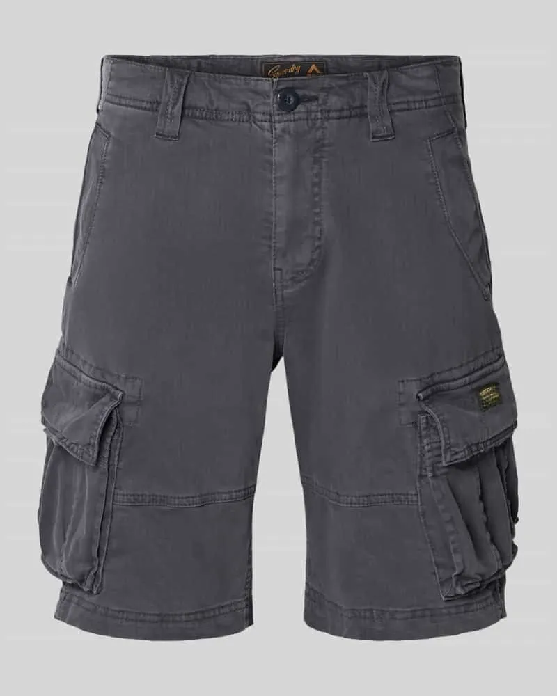 Superdry. Cargoshorts aus Baumwoll-Mix Modell 'CORE Anthrazit