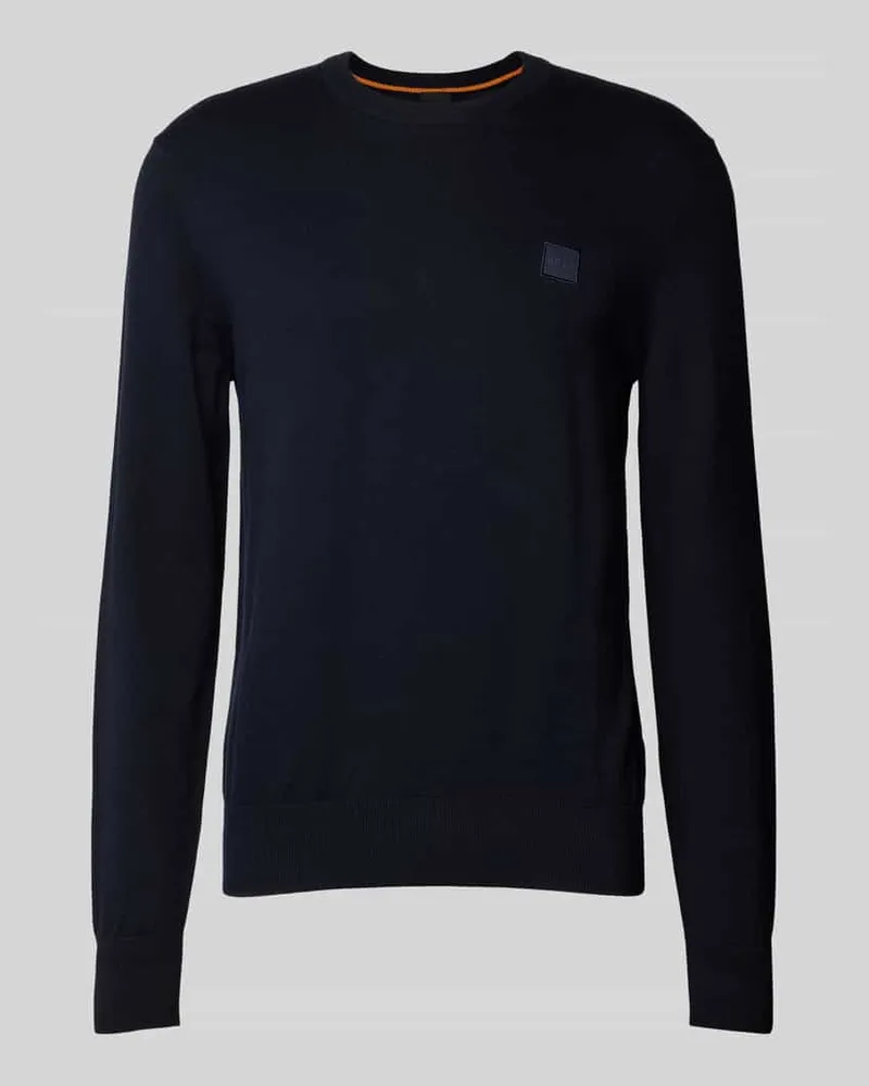 HUGO BOSS Strickpullover aus Baumwoll-Kaschmir-Mix Modell 'Kanovano 