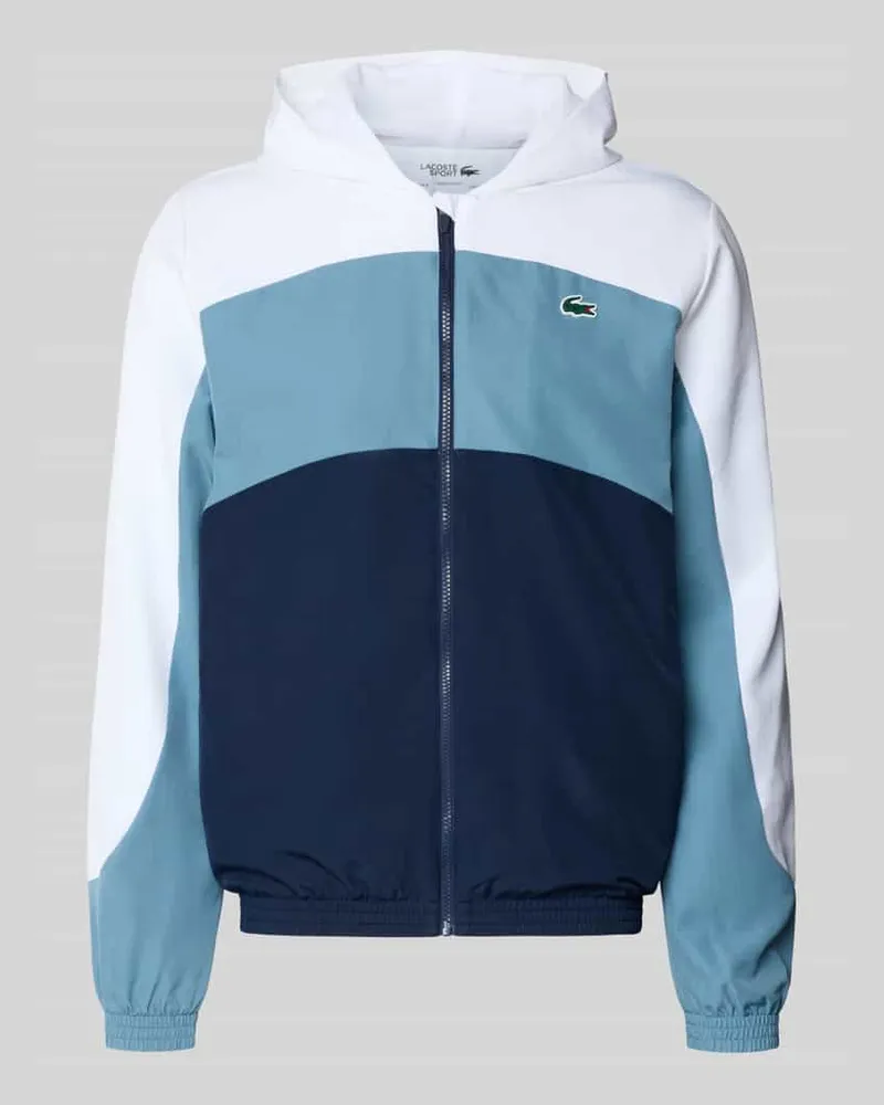 Lacoste Regular Fit Trainingsjacke mit Logo-Patch Dunkelblau