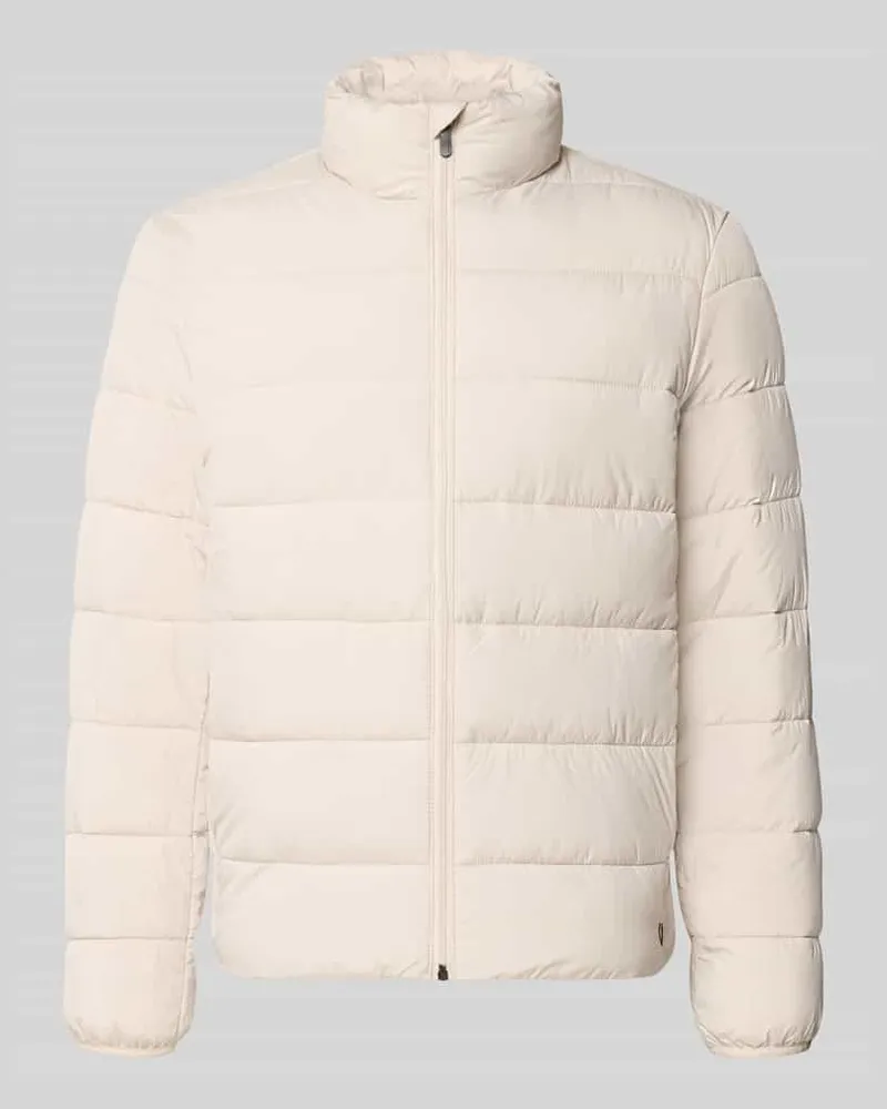 Tom Tailor Regular Fit Steppjacke mit Stehkragen Beige