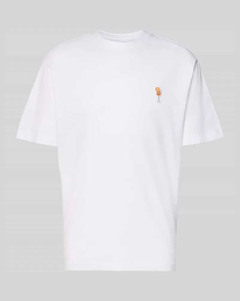 Only & Sons Relaxed Fit T-Shirt aus reiner Baumwolle Modell 'FRED Offwhite