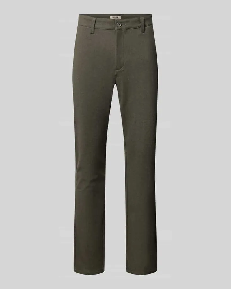 Only & Sons Slim Fit Hose mit Viskose-Anteil Modell 'MARK Graphit
