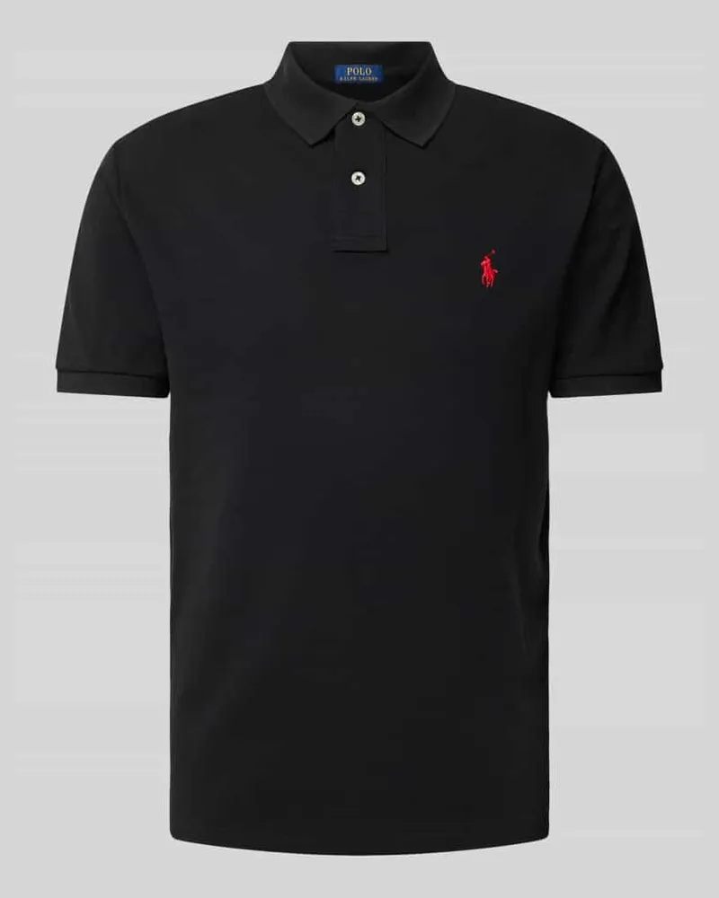 Ralph Lauren Poloshirt mit Label-Stitching Black