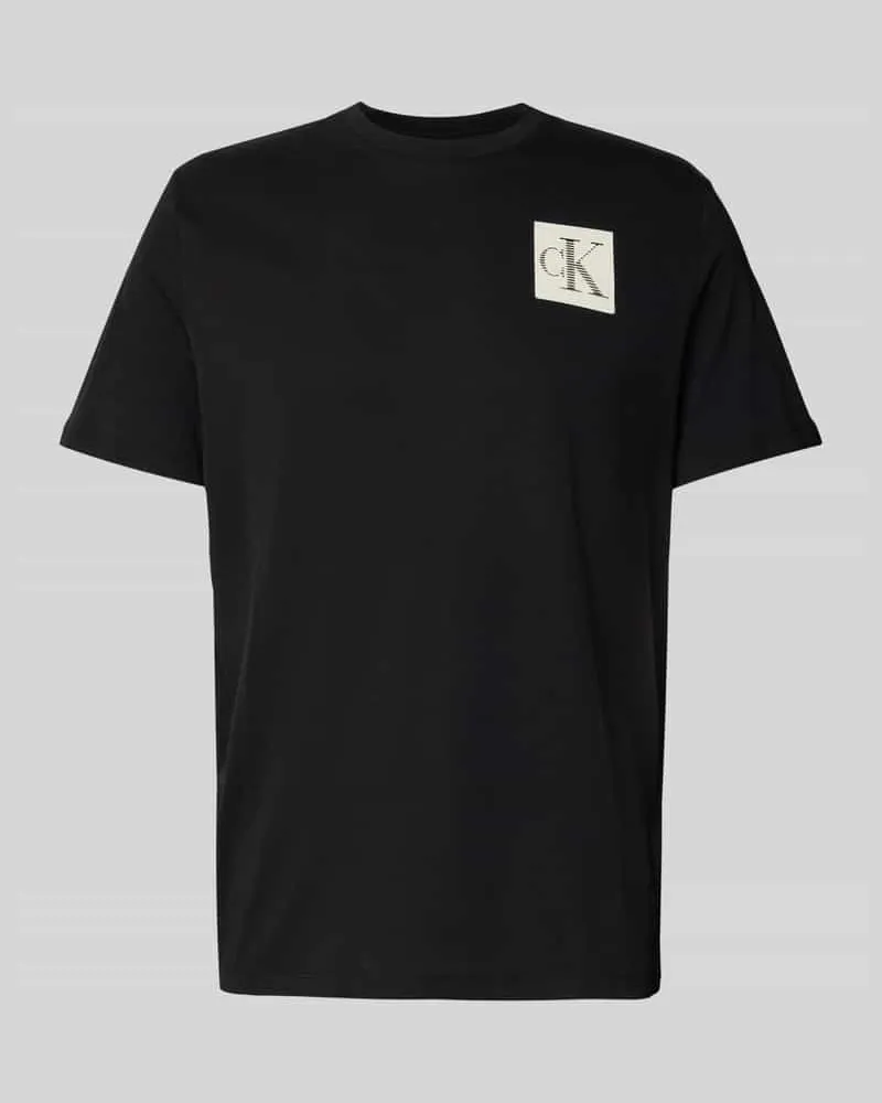 Calvin Klein Regular Fit T-Shirt aus reiner Baumwolle mit Logo-Print 