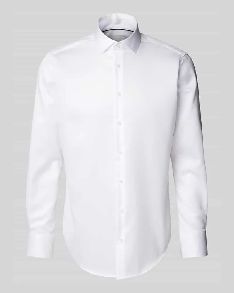 Christian Berg Regular Fit Business-Hemd mit Kentkragen Weiss