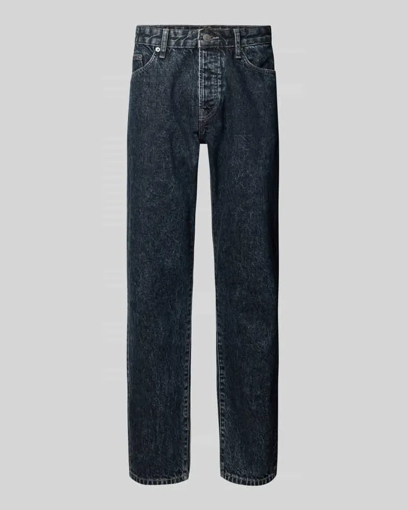 Only & Sons Straight Fit Jeans aus reiner Baumwolle Modell 'EDGE Dunkelblau