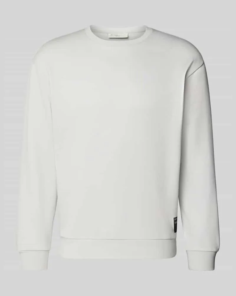 Tom Tailor Regular Fit Sweatshirt aus Baumwoll-Mix Hellgrau