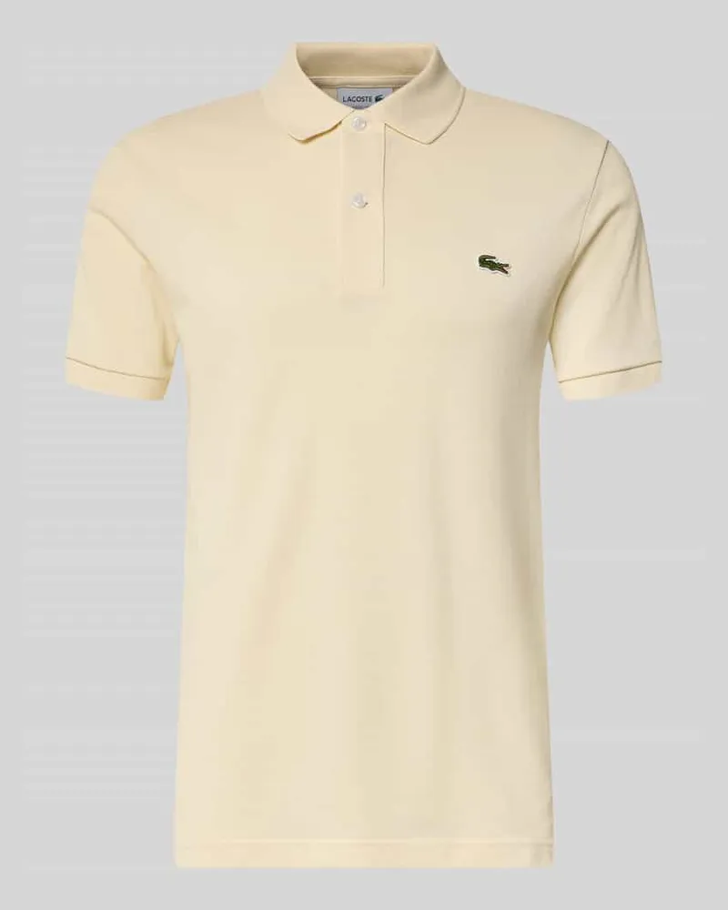 Lacoste Slim Fit Poloshirt aus reiner Baumwolle Beige