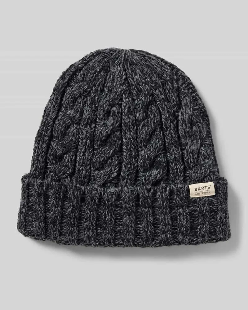 Barts Beanie mit Label-Detail Modell 'Kaen Black
