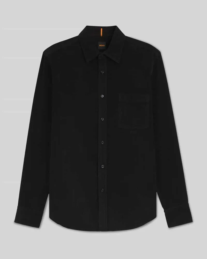 HUGO BOSS Regular Fit Freizeithemd aus reiner Baumwolle 