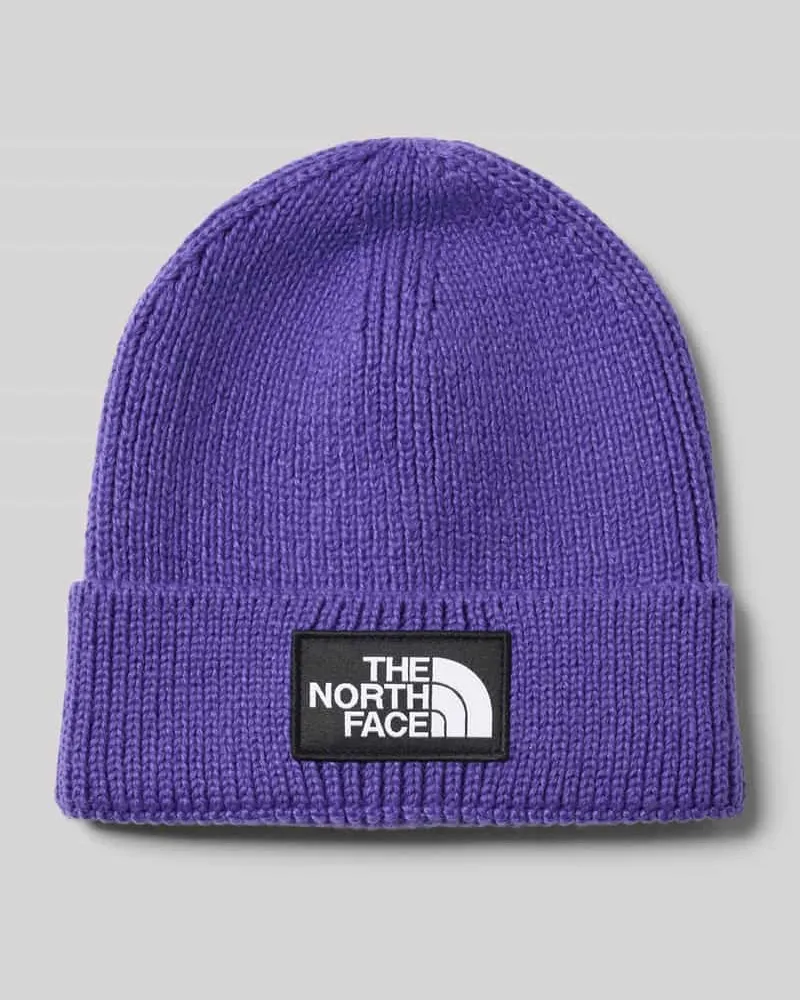 The North Face Beanie in Ripp-Optik Lila