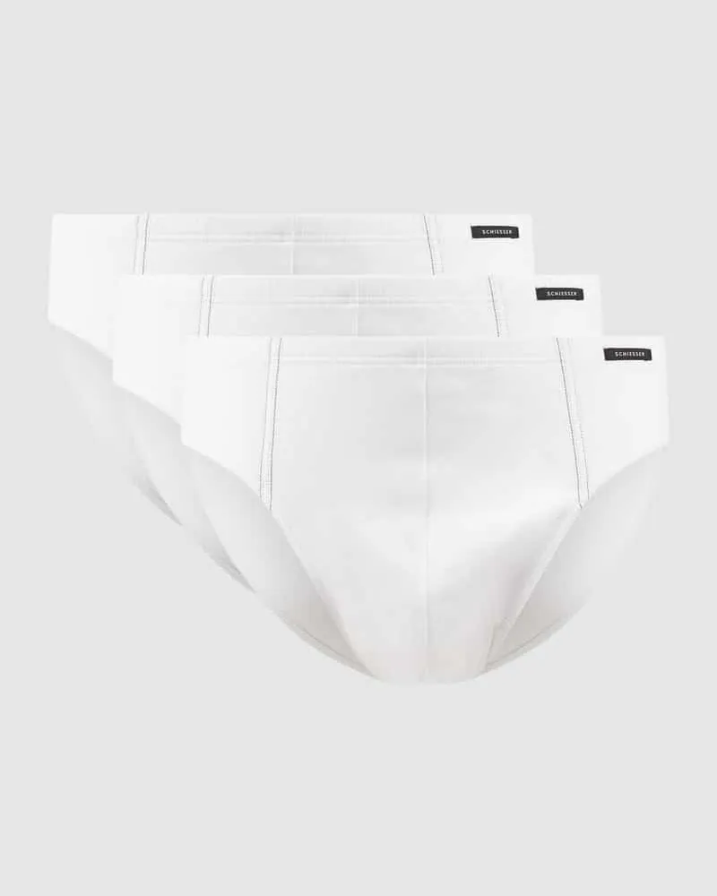 Schiesser Slip mit elastischem Bund im 3er-Pack 