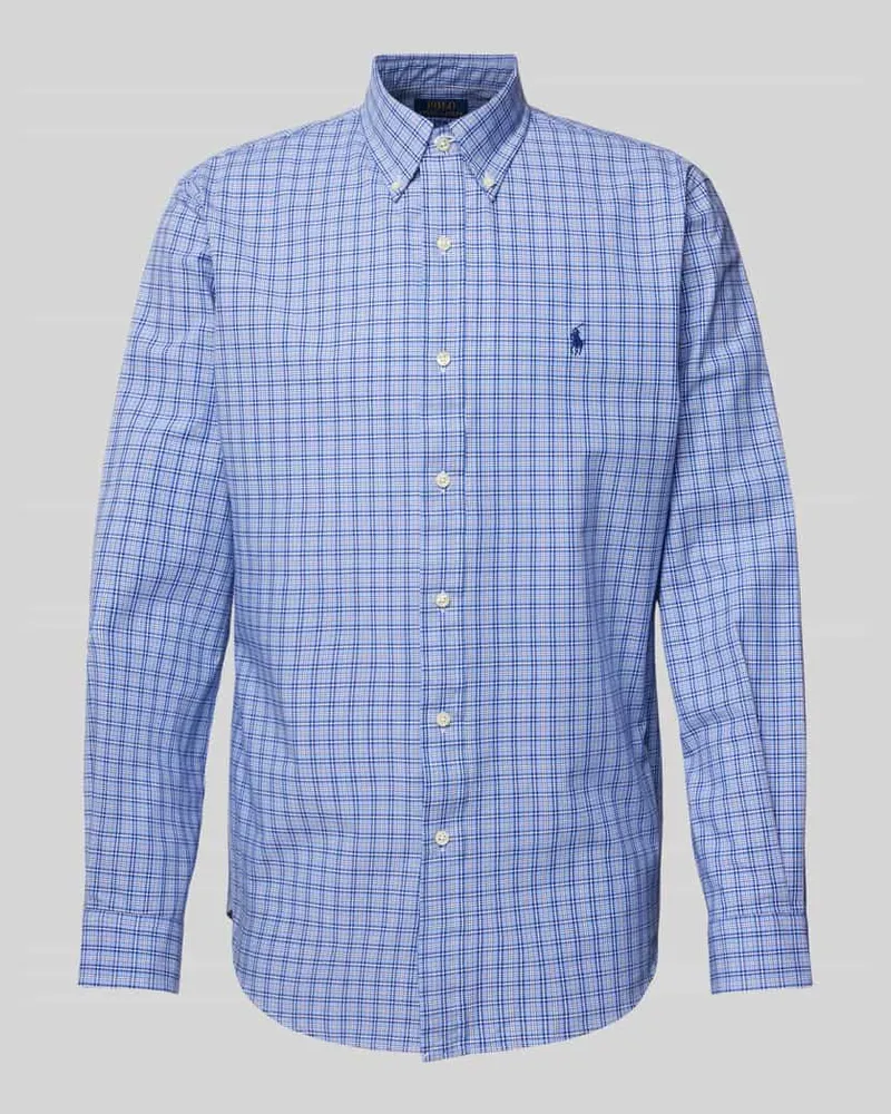 Ralph Lauren Custom Fit Freizeithemd mit Button-Down-Kragen Royal