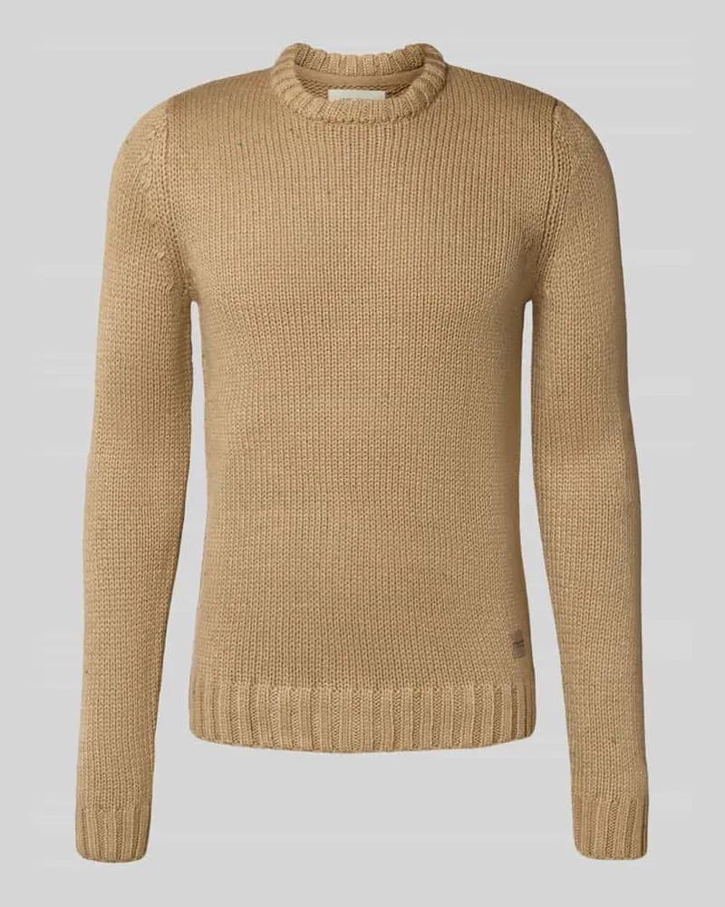 Blend Strickpullover mit Label-Patch Modell 'DILLON 