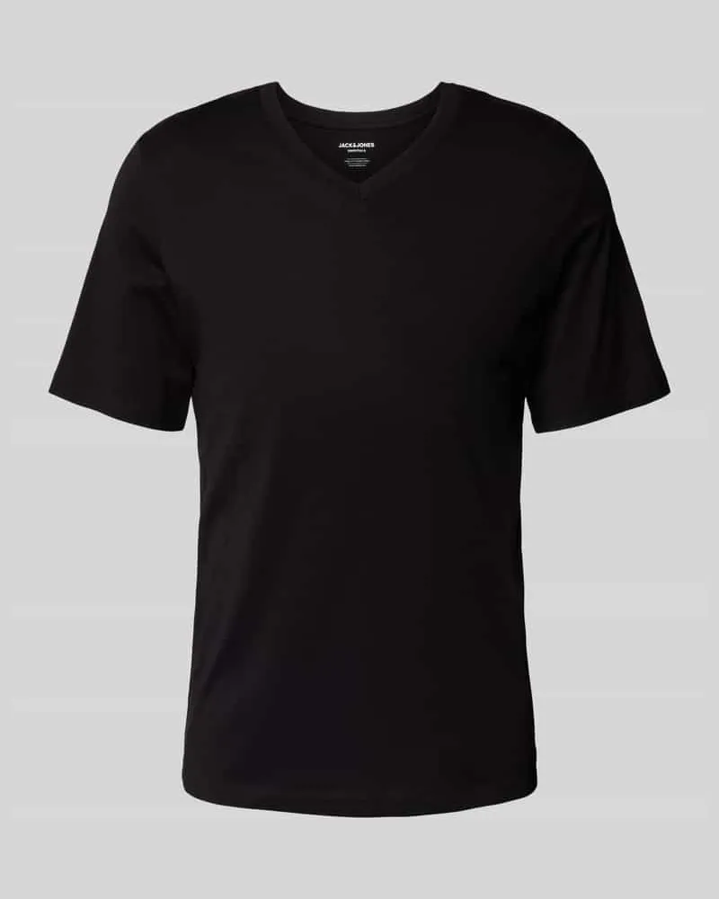 Jack & Jones T-Shirt mit V-Ausschnitt Modell 'ORGANIC BASIC 