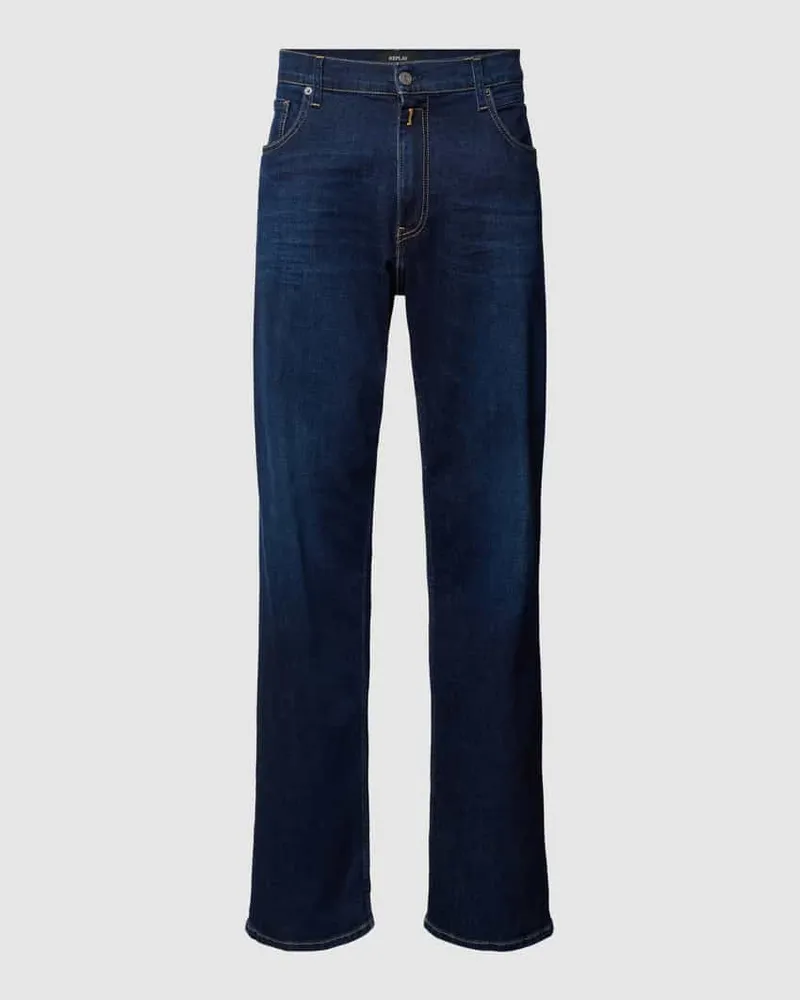Replay Regular Fit Jeans mit Kontrastnähten Modell 'KIRAN 
