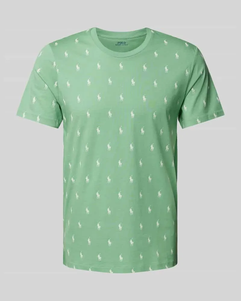 Ralph Lauren T-Shirt mit geripptem Rundhalsausschnitt Mint
