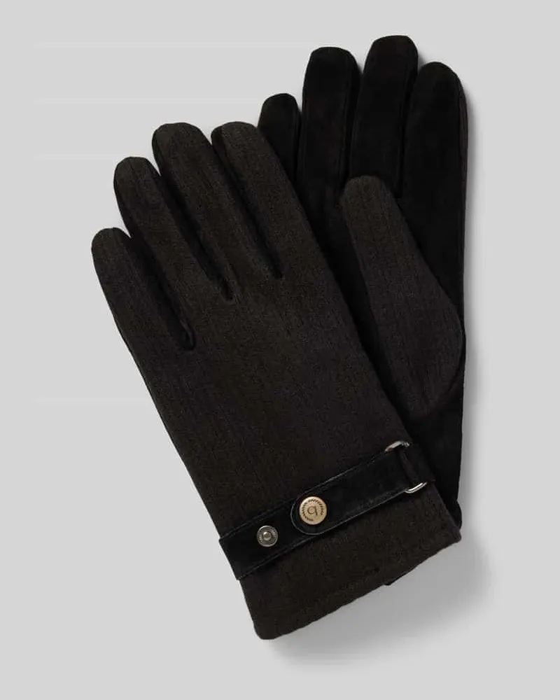 Bugatti Handschuhe mit verstellbarem Druckknopfriegel 