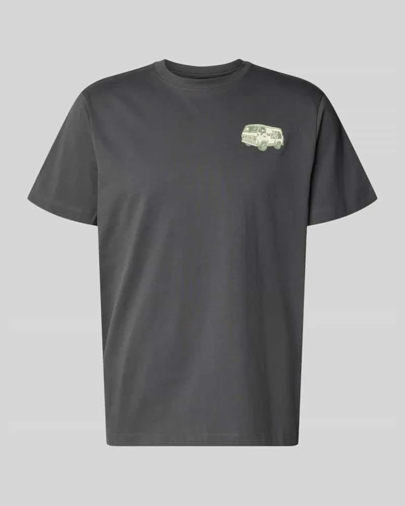The North Face T-Shirt mit Label-Print und Rundhalsausschnitt Anthrazit