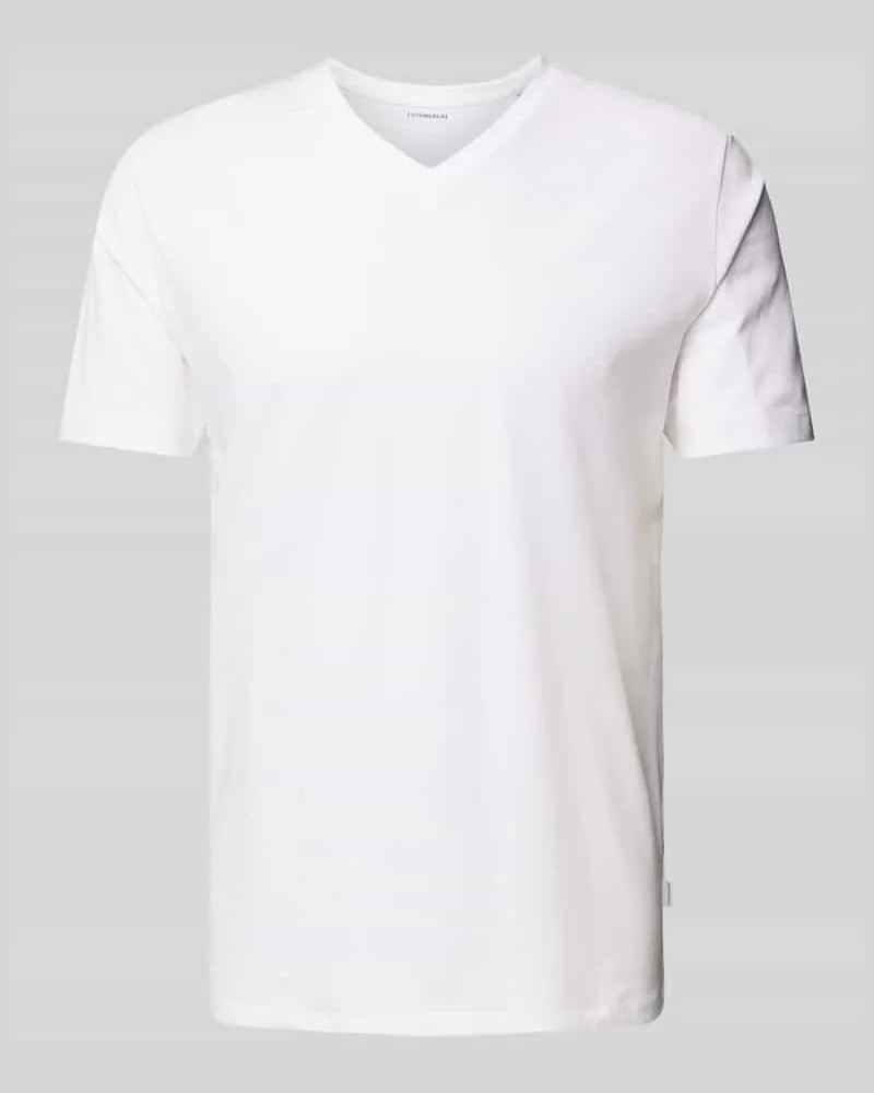 Lindbergh T-Shirt mit V-Ausschnitt 