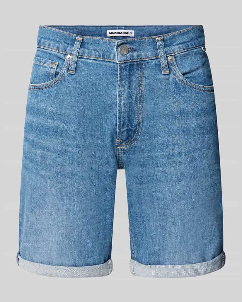 Armedangels Slim Fit Jeansshorts aus Baumwoll-Mix Modell 'NAAILO Jeansblau