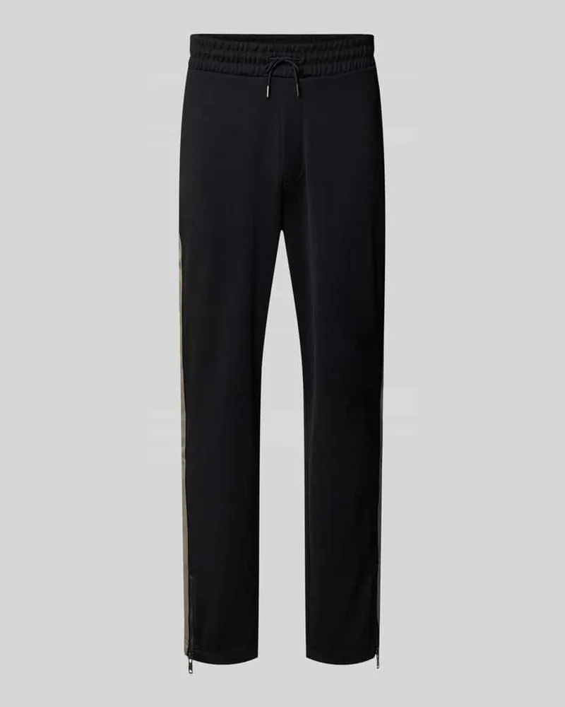 HUGO BOSS Regular Fit Jogpants mit Baumwoll-Anteil Modell 'DOLOS Black