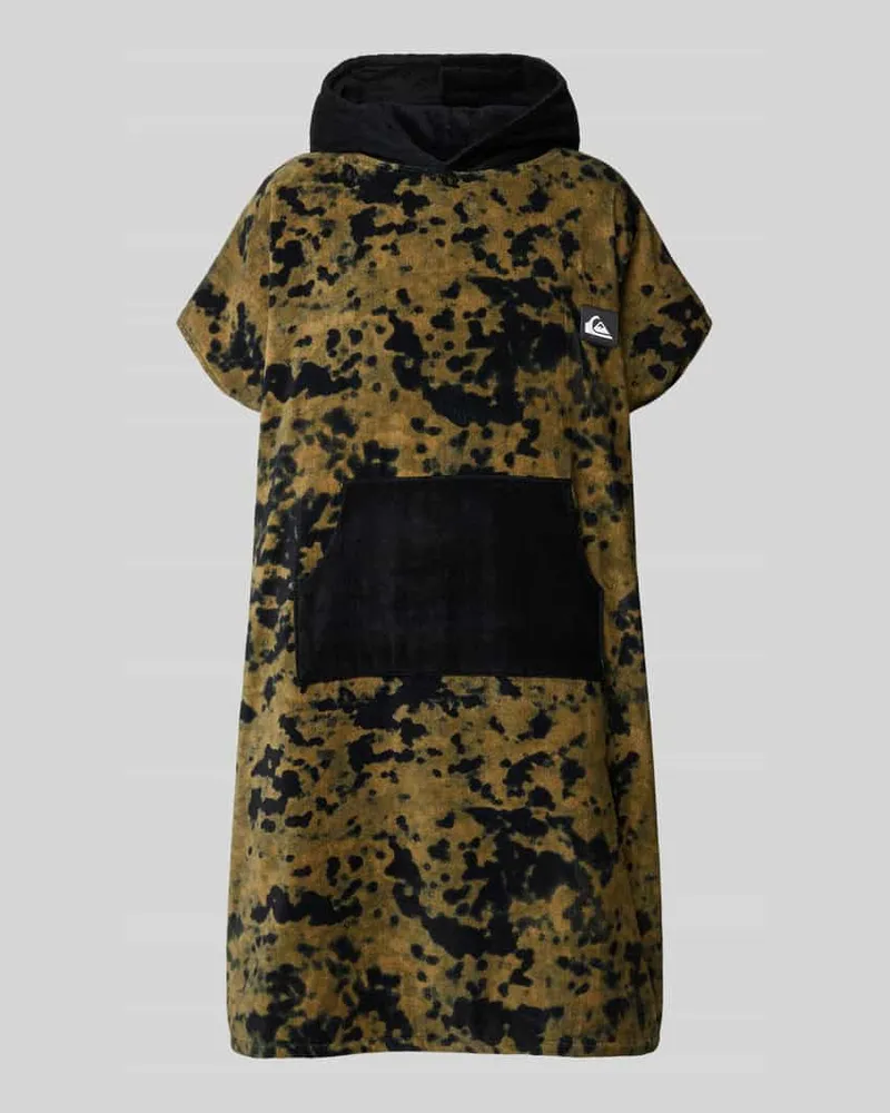 Quiksilver Regular Fit Hoody Towel mit Logo-Patch Khaki