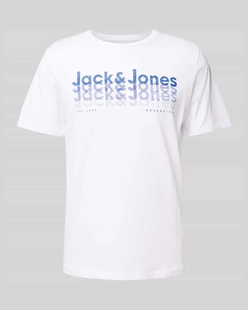 Jack & Jones Regular Fit T-Shirt mit Rundhalsausschnitt 