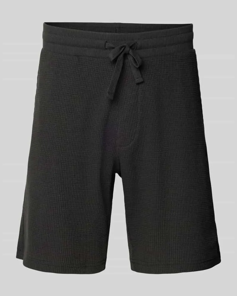Calvin Klein Regular Fit Shorts mit Strukturmuster Black