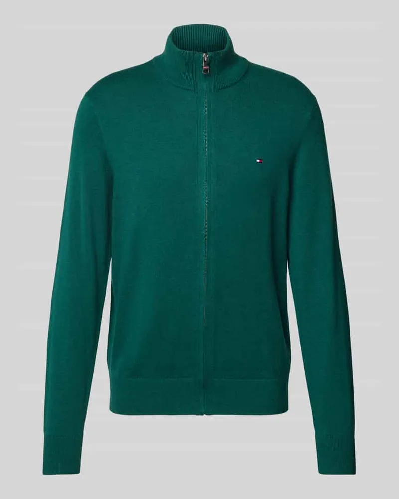 Tommy Hilfiger Regular Fit Strickjacke aus Baumwoll-Kaschmir-Mix Bottle