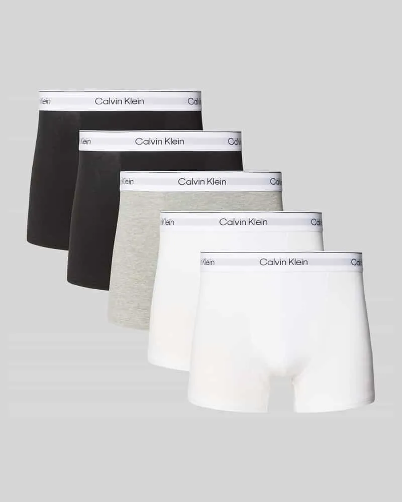 Calvin Klein Pants aus Baumwoll-Mix im 5er-Pack Mittelgrau