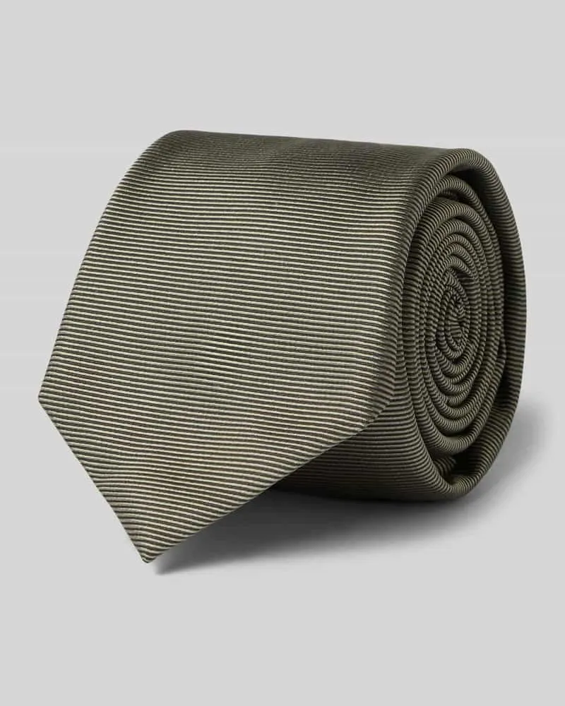 HUGO BOSS Seiden-Mix Krawatte mit Jaquard-Webstruktur Mint