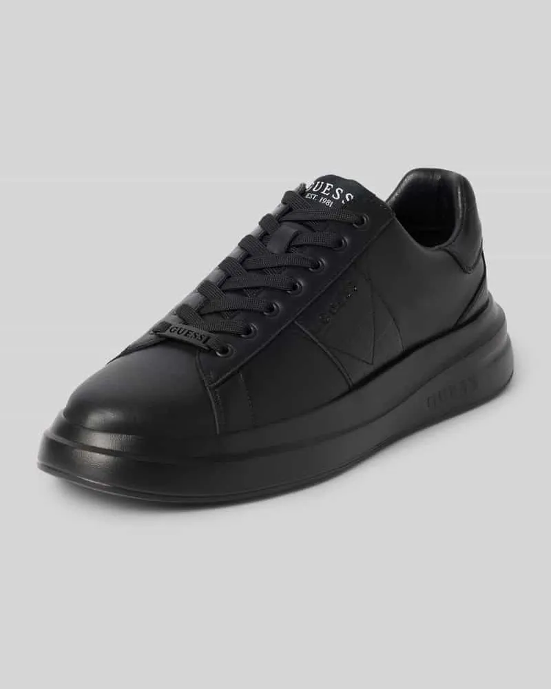 Guess Sneaker aus Leder-Mix Modell 'ELBA Black