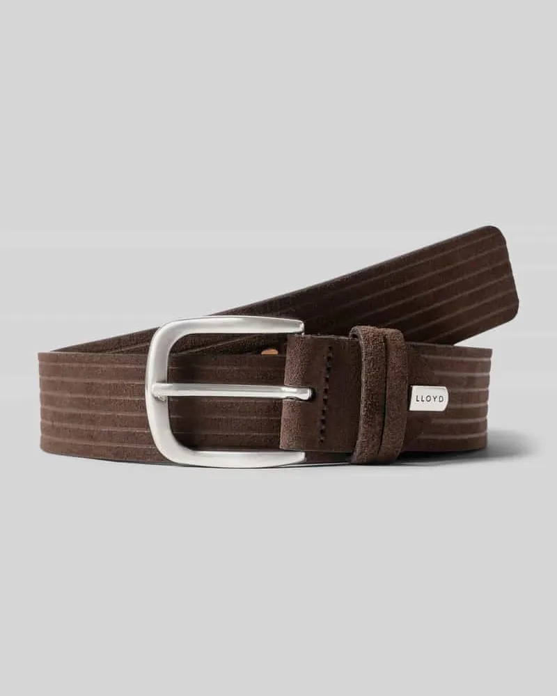 Lloyd Belts Gürtel mit Label-Detail Dunkelbraun