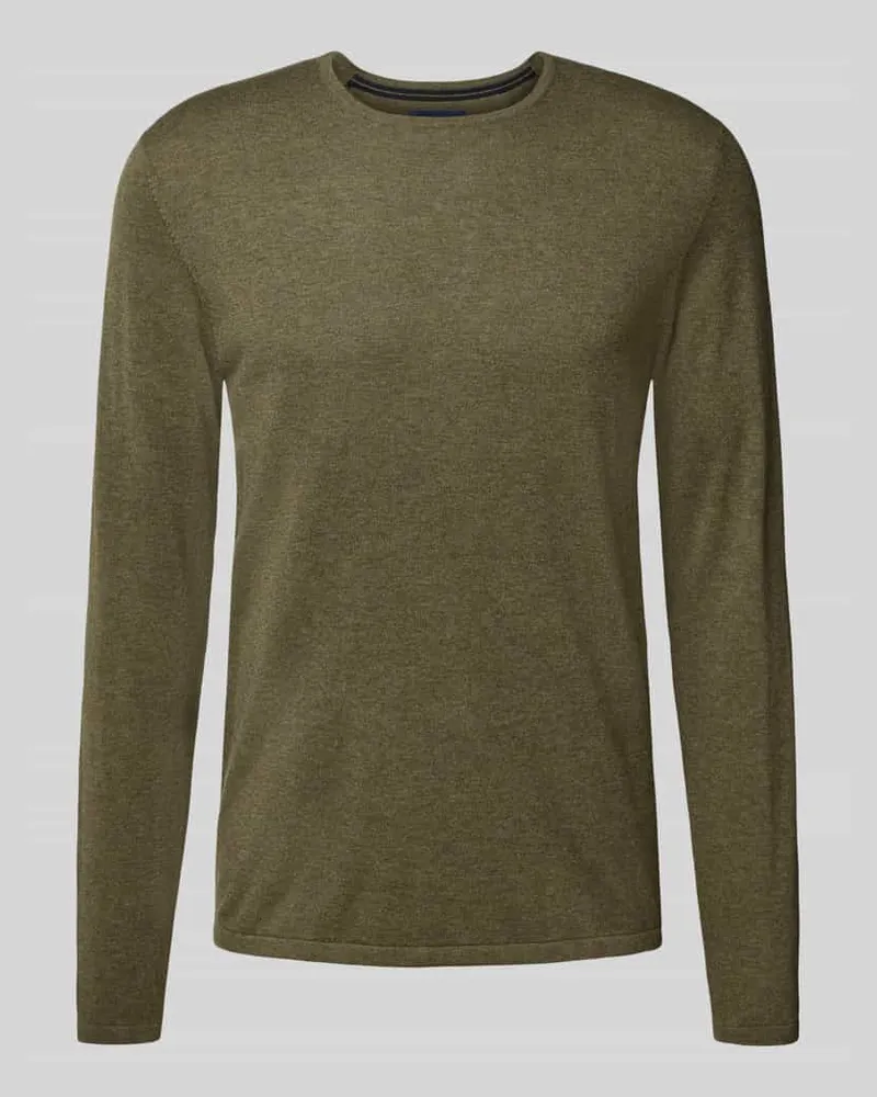 Christian Berg Regular Fit Pullover aus reiner Baumwolle in Strick-Optik 